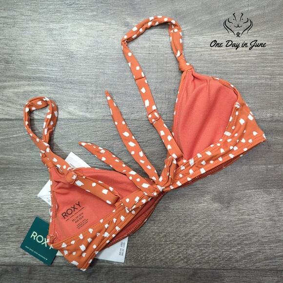 Roxy Tropical Oasis Knotted Triangle Bikini Top Size XS - Picture 6 of 6